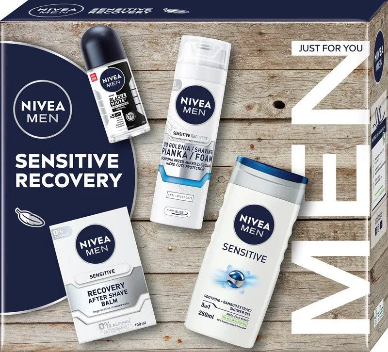 NIVEA Men Sensitive Recovery Collection Dovanų rinkinys - Kosmetika