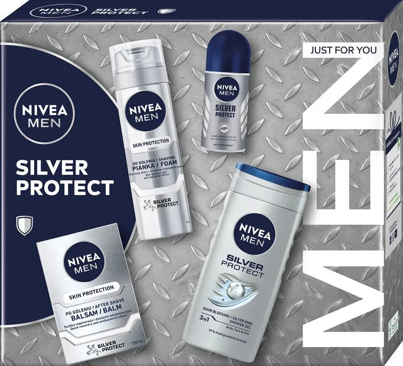 NIVEA Men Silver Protect dovanų rinkinys - Kosmetika