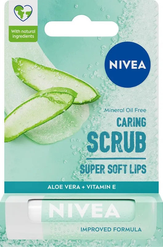 NIVEA Nurturing Lip Scrub in Stick - Aloe Vera - Kosmetika
