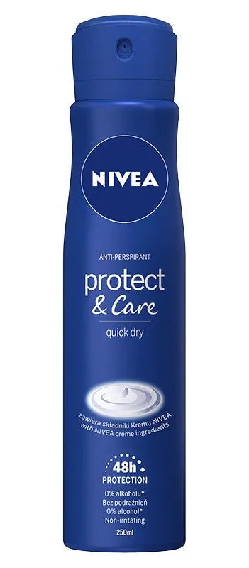 Nivea PROTECT & CARE deodorant women’s spray 250ml - Kosmetika
