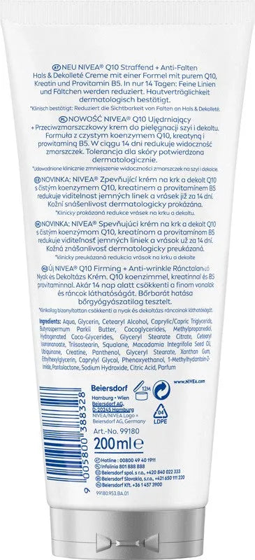 NIVEA Q10 Firming Anti - Wrinkle + Anti-wrinkle body cream 200 ml - Kosmetika