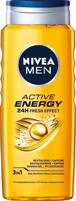 NIVEA SHOWER Gel p/p 500ml MEN ACTIVE ENERGY - Kosmetika
