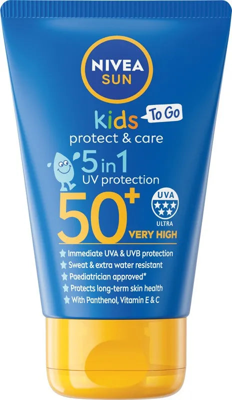 NIVEA SUN Kids Protect Care Children’s Sunscreen Lotion Pocket Size SPF50+ 50 ml. - Kosmetika