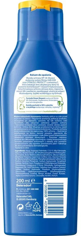 NIVEA Sun Lotion SPF 30 Protect Moisture 200 - Kosmetika