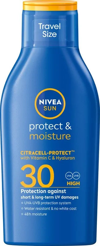NIVEA SUN Protect Moisture Sunscreen Moisturizing Lotion SPF30 100 ml - Kosmetika