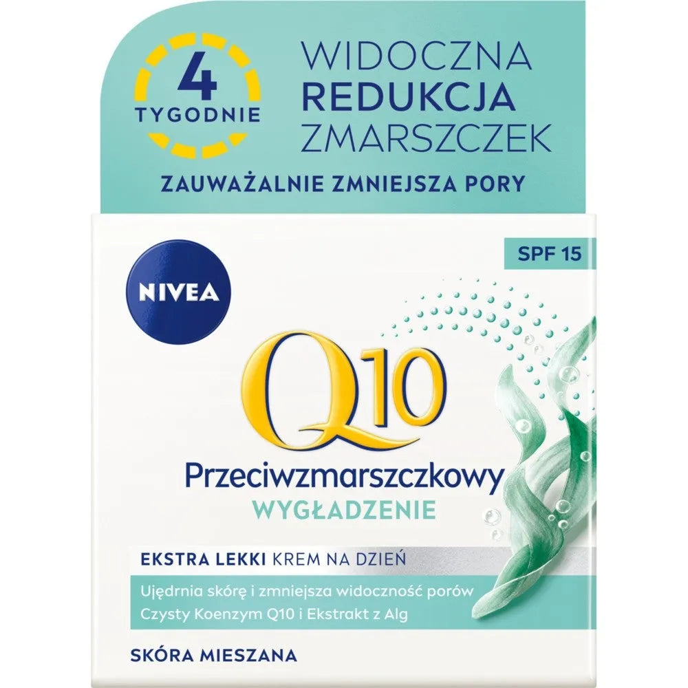NIVEA V Q10 Power Smoothing Dieninis kremas - Kosmetika
