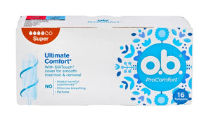 O.B.ProComfort Super patogūs tamponai 1 pakuotė - 16 vnt. - Kosmetika