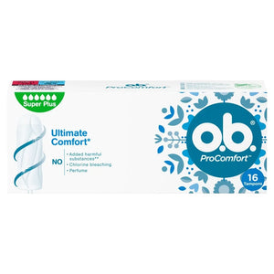 O.B.ProComfort Super Plus patogūs tamponai 1 pakuotė - 16 vnt. - Kosmetika