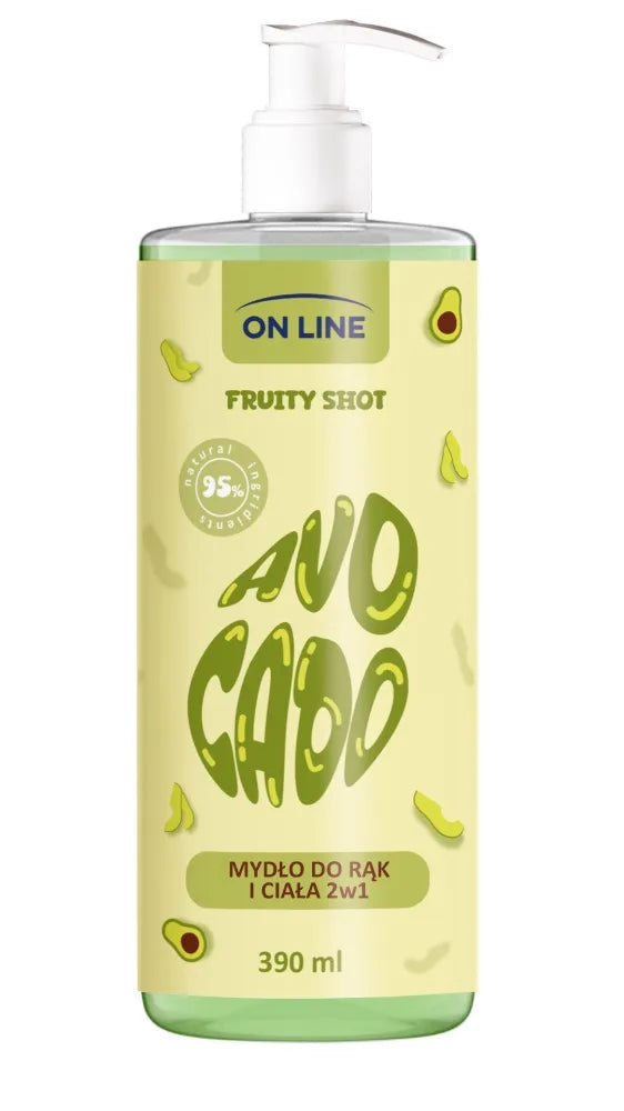 ON LINE Fruity Shot Avokadų Muilas 390 ml - Kosmetika