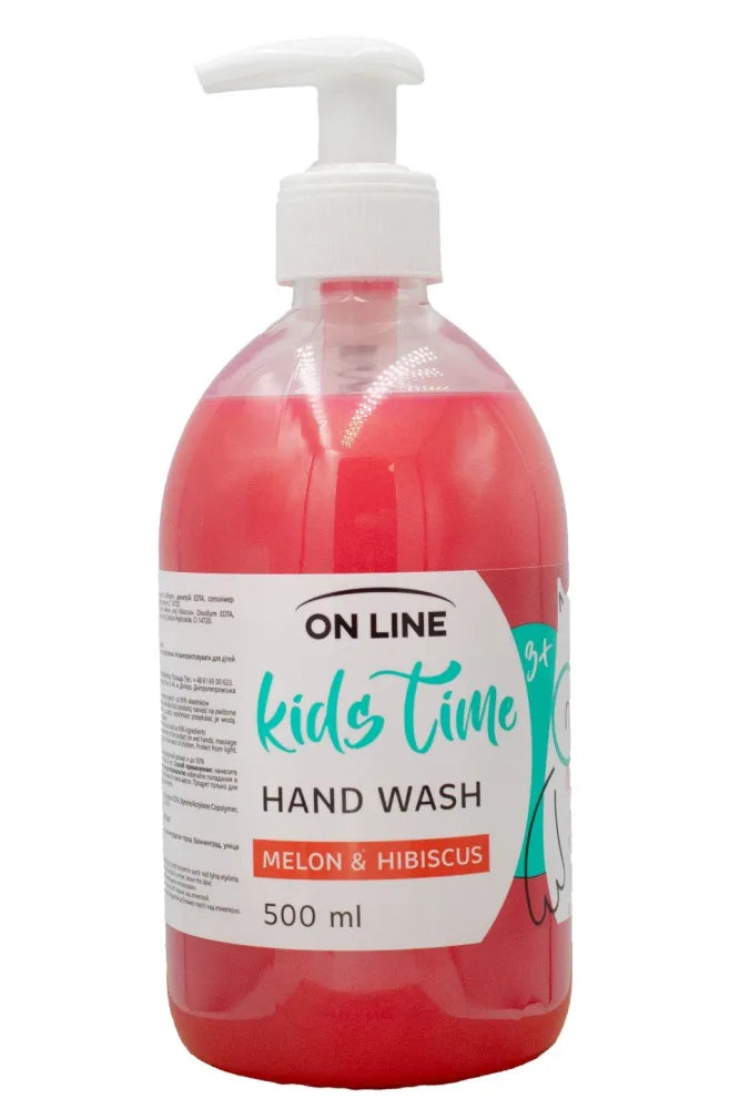 ON LINE Kids Time Melon ir Hibiscus skystas muilas 500 ml - Kosmetika
