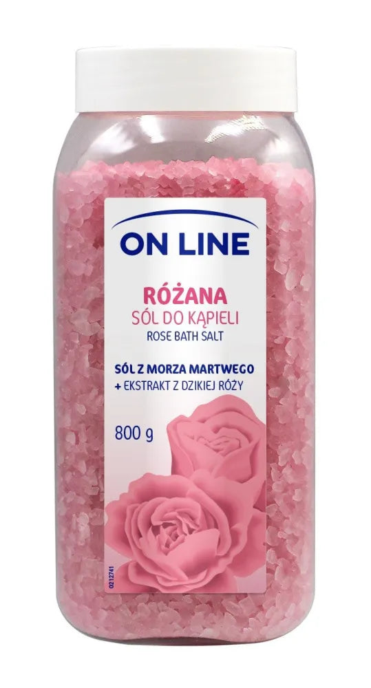 ON LINE vonios druska - Rožė 800g - Kosmetika