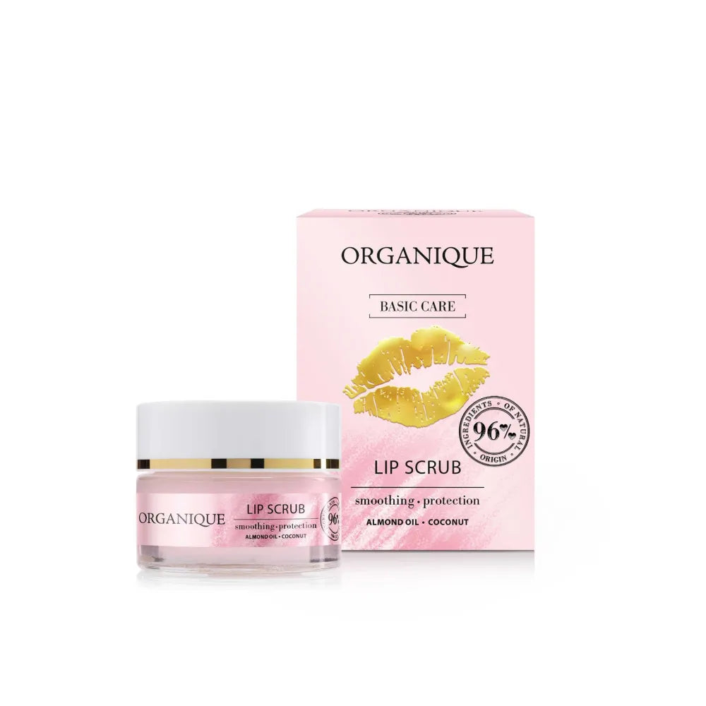 ORGANIQUE Basic Care Lyginantis ir apsaugantis lūpų šveitiklis 15ml - Kosmetika