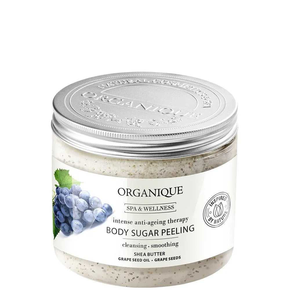 ORGANIQUE Intense Anti-Ageing Sugar kūno šveitiklis 200ml - Kosmetika
