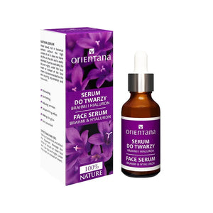 Orientana BIO Veido Serumas BRAHMI & HIALURONO RŪGŠTIS 30ml - Kosmetika