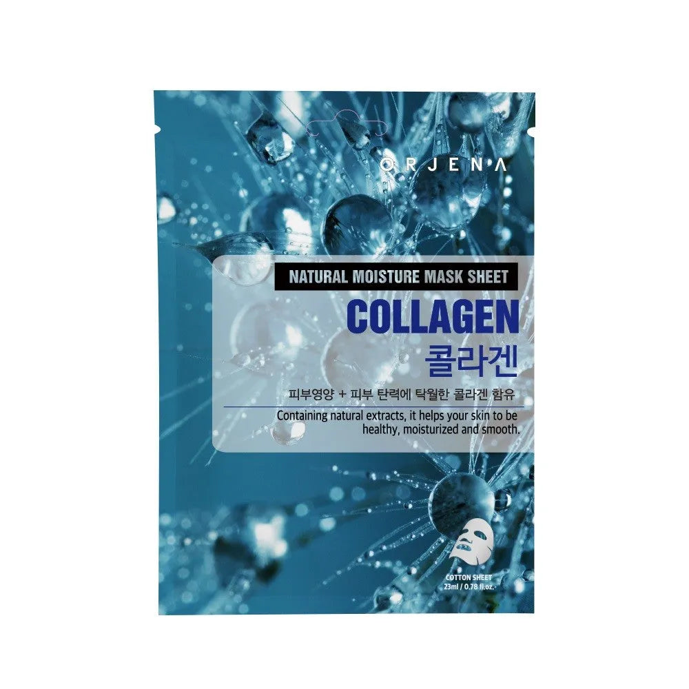 ORJENA Mask Sheet Drėkinanti kaukė - Kolagenas 23 ml - Kosmetika