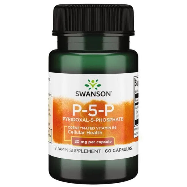P-5-P Pyridoxal-5-Phosphate - Širdžiai - 20 mg - Swanson - Papildai