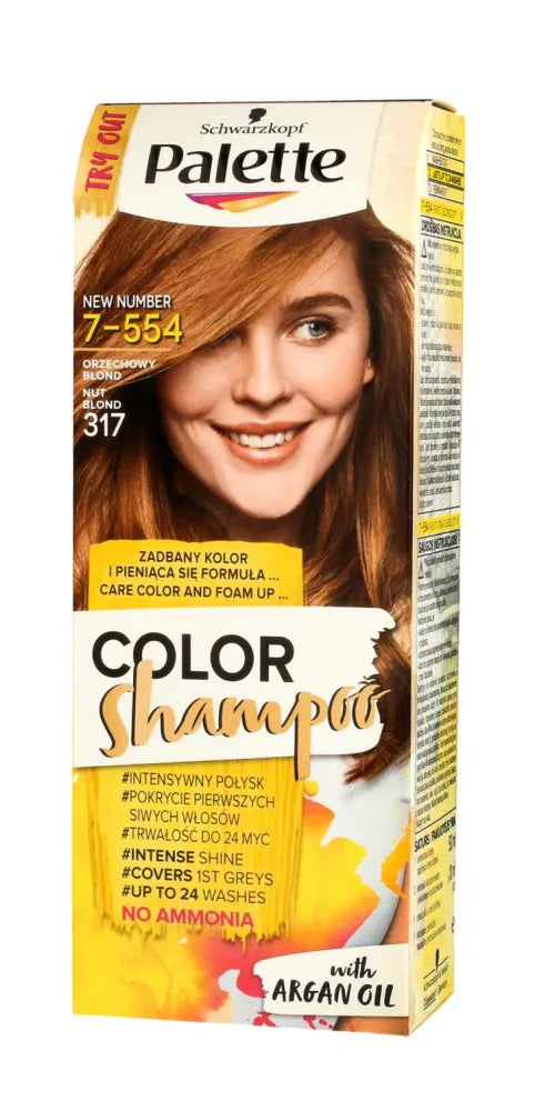 Palette Color Shampoo Dažantis šampūnas Nr. 317 lazdyno riešutų šviesus - Kosmetika