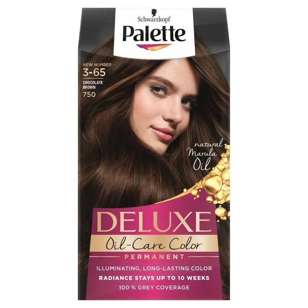 Palette Deluxe Permanent Hair Color Nr. 750 Rudas šokoladas - Kosmetika