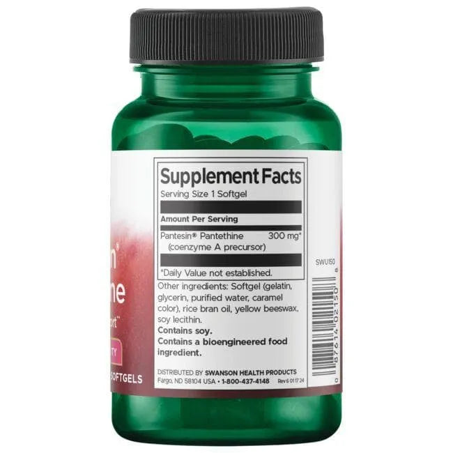 Pantesin Pantethine - Cholesteroliui - N60 - Swanson - Papildai