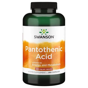 Pantothenic Acid - Energijai - Pantoteno rūgštis - 250 mg - N250 - Swanson - Papildai
