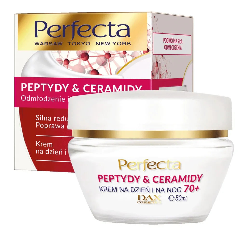 Perfect Peptides & Ceramides 70+ Dienos ir Nakties Kremas Stiprus Raukšlių Mažinimas Stangrinimas 50ml - Kosmetika