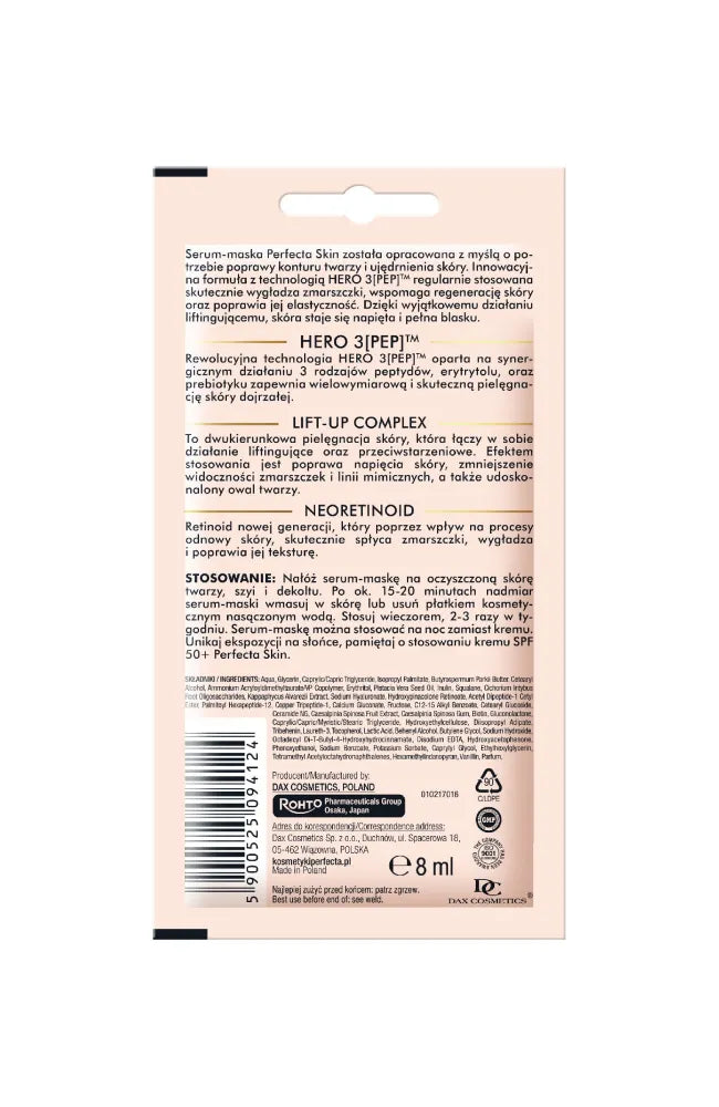 PERFECTA Skin MK Lifting mask - anti-wrinkle serum 8 ml - Kosmetika