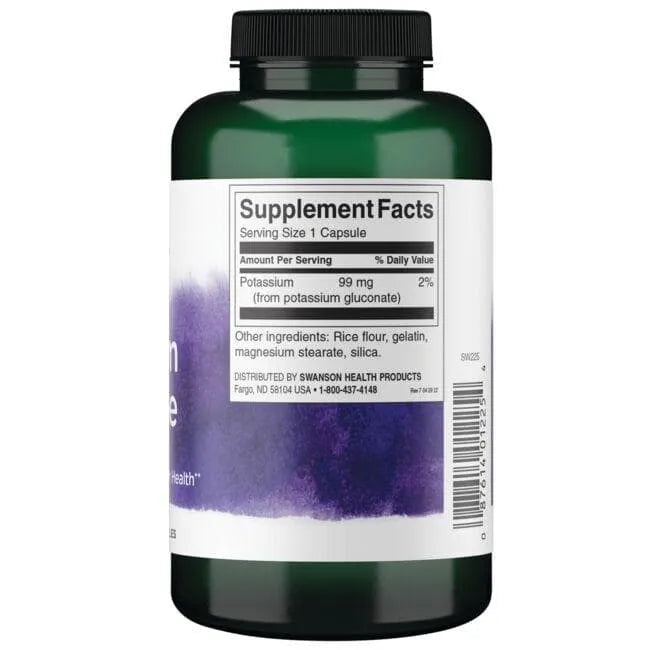 Potassium Gluconate - Kalio gliukonatas - 99 mg - N250 - Swanson - Papildai