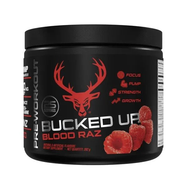 Pre-Workout Blood Raz - 282g - Bucked Up - Sporto papildai