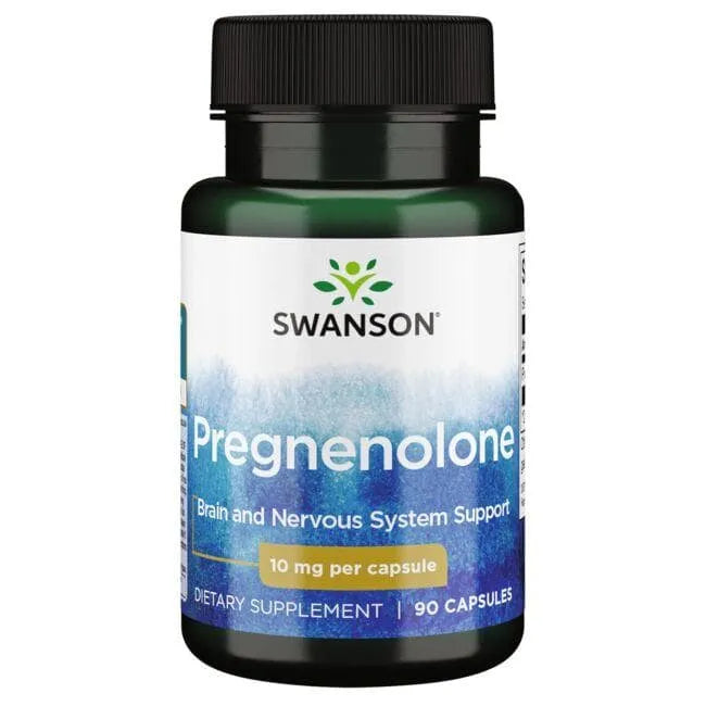 Pregnenolone - Smegenų veiklai - 10 mg - N90 - Pregnenolonas - Swanson - Papildai
