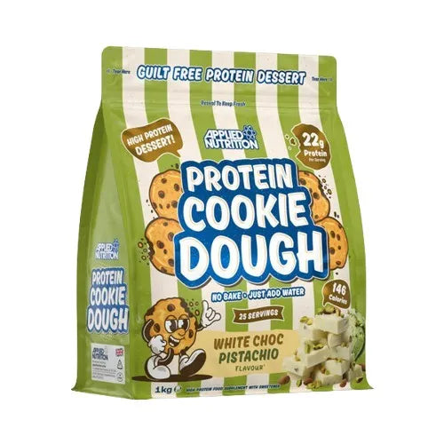 Protein Cookie Dough Dessert White Choc Pistachio - 1000g - Applied Nutrition - Sporto papildai