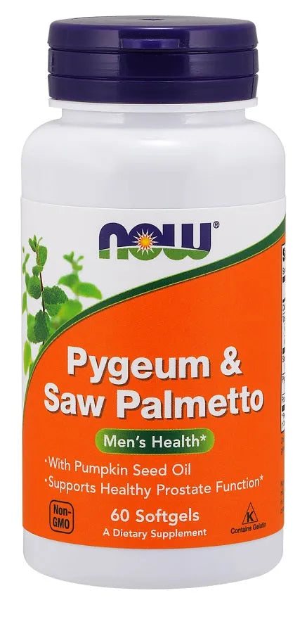 Pygeum & Saw Palmetto - 60 softgels - NOW Foods - Papildai