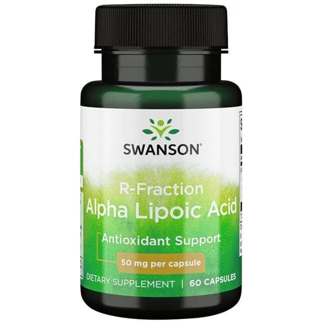R-Fraction Alpha Lipoic Acid - Alfa lipoinė rūgštis - 50 mg - N60 - Swanson - Papildai
