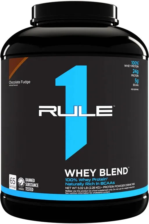 R1 Whey Blend Chocolate Fudge - 2280g - Rule One - Sporto papildai