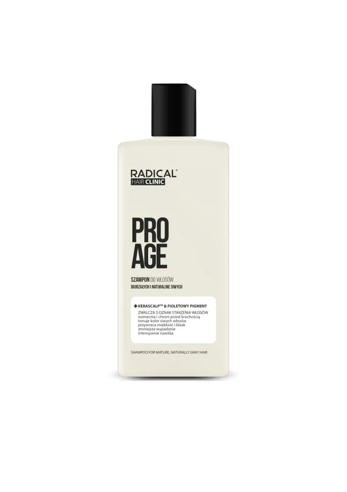 RADICAL Pro Age Shampoo for mature and naturally gray hair Kerascalp & Purple pigment - Kosmetika