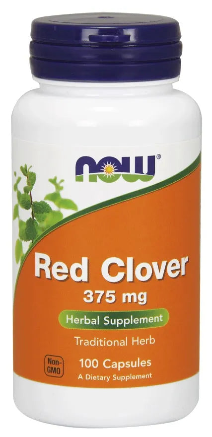 Red Clover 375mg - 100 caps - NOW Foods - Papildai