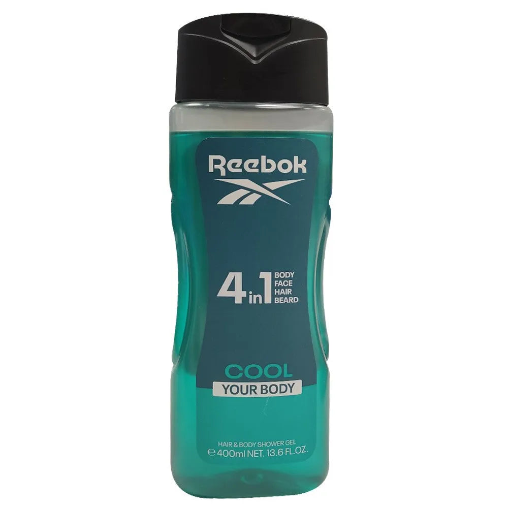 REEBOK Cool Your Body 4in1 Vyrų dušo gelis 400 ml - Kosmetika