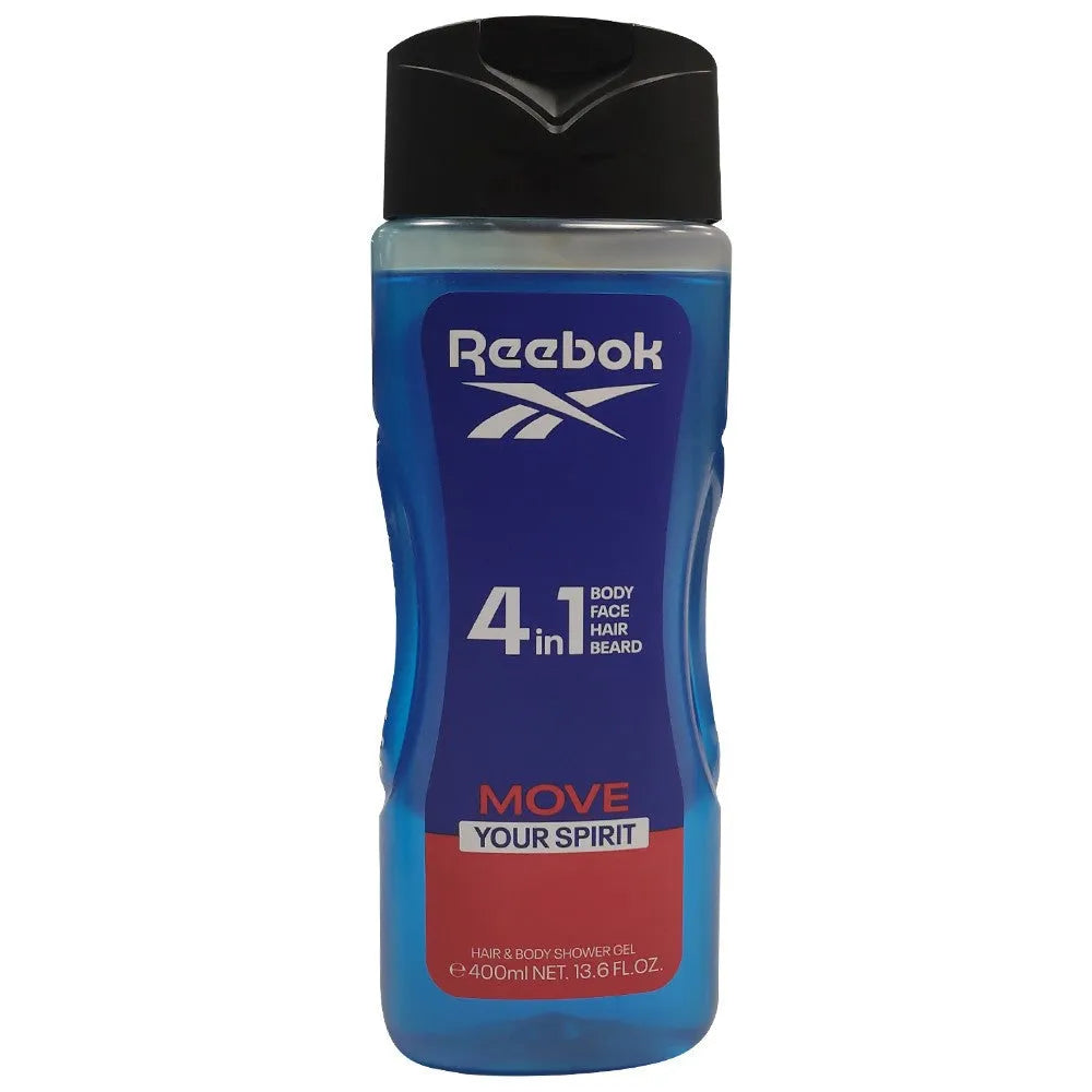 REEBOK Move Your Spirit 4in1 Vyrų dušo gelis 400 ml - Kosmetika