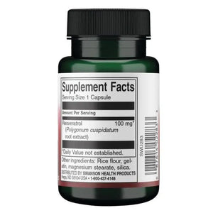 Resveratrol - 100 mg - N30 - Swanson - Papildai