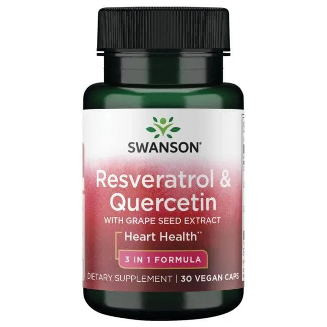 Resveratrol & Quercetin - Resveratrolis ir kvercetinas - N30 - Swanson - Papildai