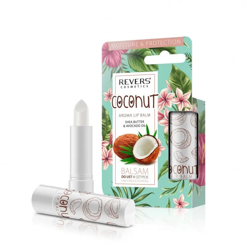 REVERS Lip balm stick drėkinimas ir apsauga - Coconut 4g - Kosmetika