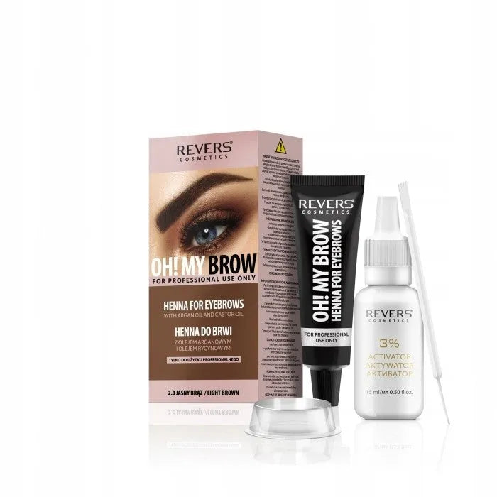 REVERS OH!MY BROW Henna for eyebrows 2.0 light brown - Kosmetika