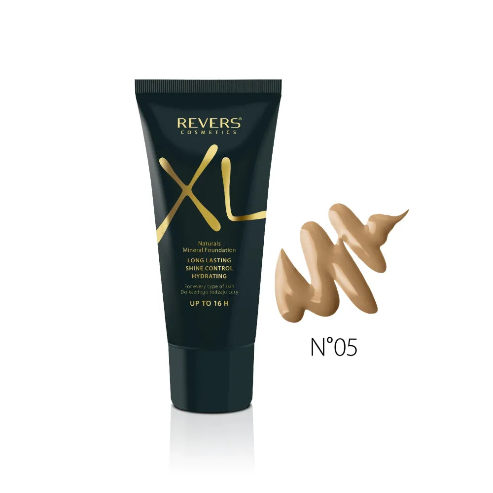 REVERS XL Natūralūs Mineralai Fondas 05 Bronza 30ml - Kosmetika