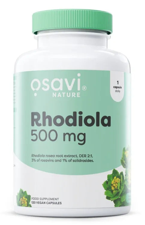 Rhodiola 500mg - 120 vegan caps - Osavi - Papildai
