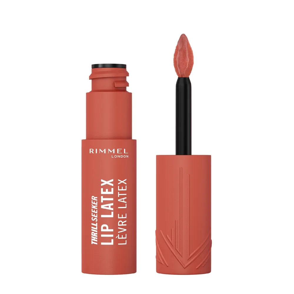 RIMMEL Thrill Seeker Lip Latex Lipstick 200 Just Peachy 6 ml - Kosmetika