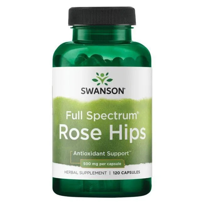 Rose Hips - Erškėtuogės - 500 mg - N120 - Swanson - Papildai