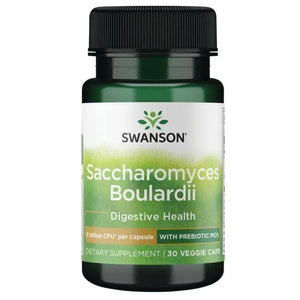 Saccharomyces Boulardii su prebiotiku MOS - 5 mlrd. - N30 - Swanson - Papildai