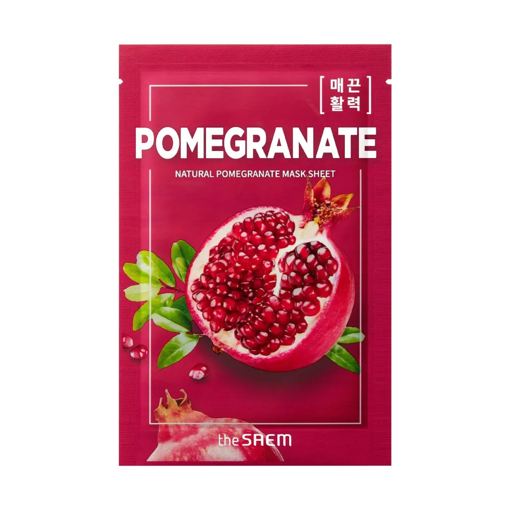 SAEM Natural Mask Sheet Pomegranate audinio kaukė 21ml - Kosmetika