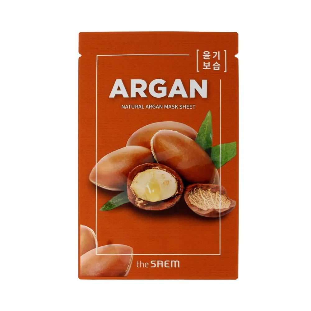 SAEM Natūralus Kaukės Lapelis Argan audinio kaukė 21ml - Kosmetika