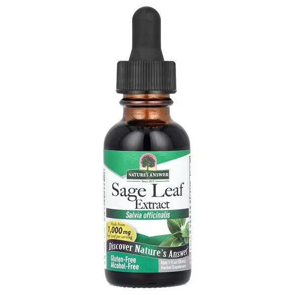 Sage Leaf Extract - 30 ml. - Nature’s Answer - Papildai