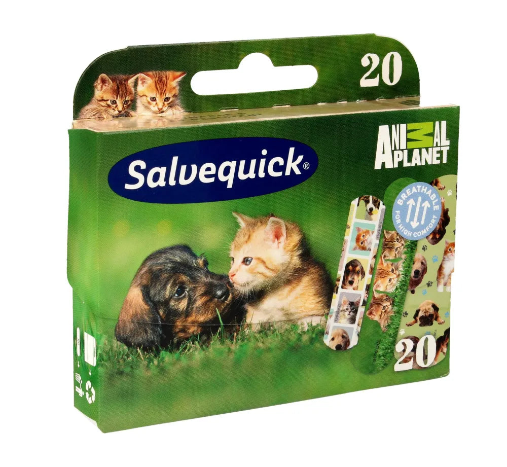 Salvequick Animal Planet pleistrai vaikams 1 pakelis-20 vnt. - Medicinos ir slaugos prekės